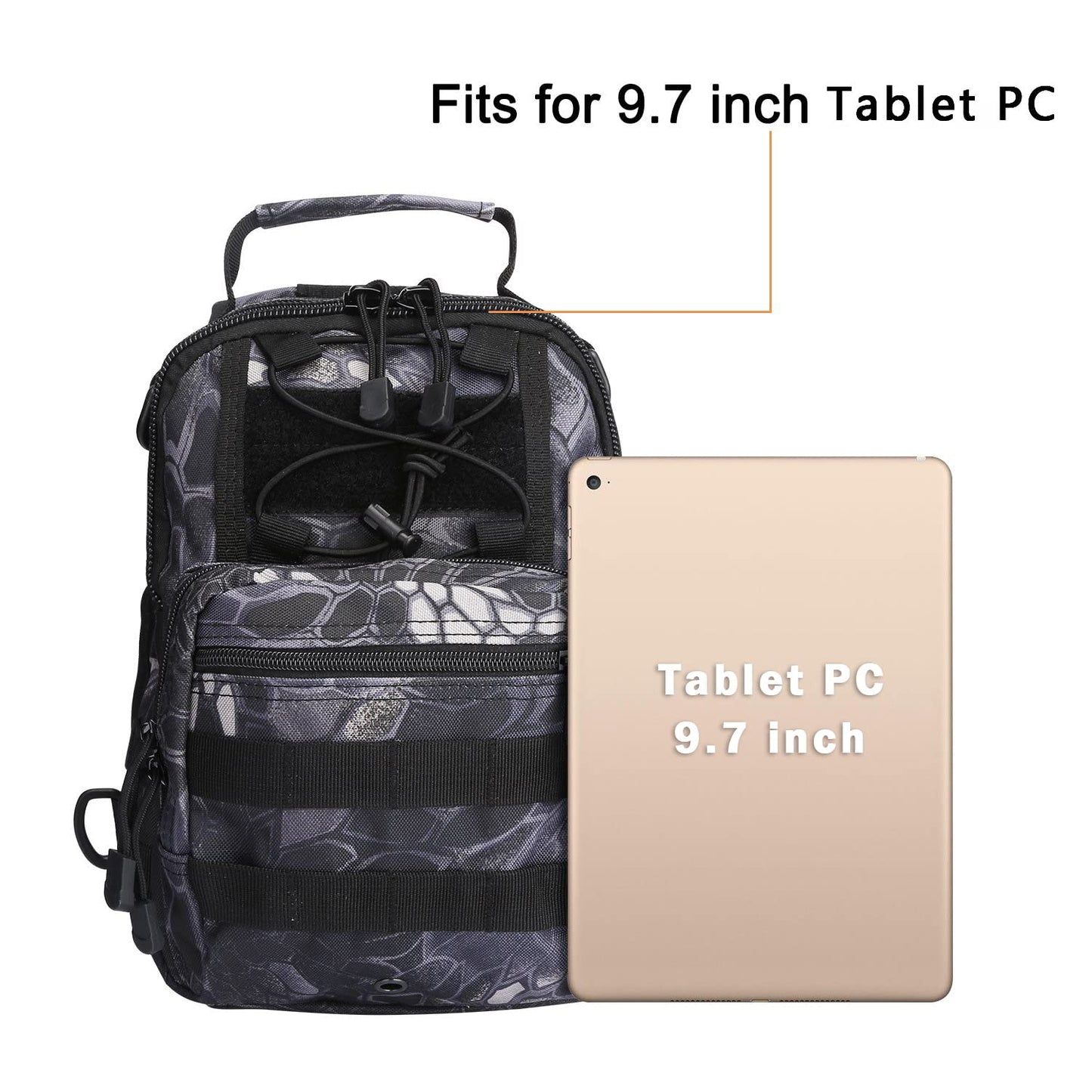G4Free Outdoor Tactical Bag Backpack, Military Sport Bag Pack Sling Shoulder Backpack Tactical Pack for Every Day Carry