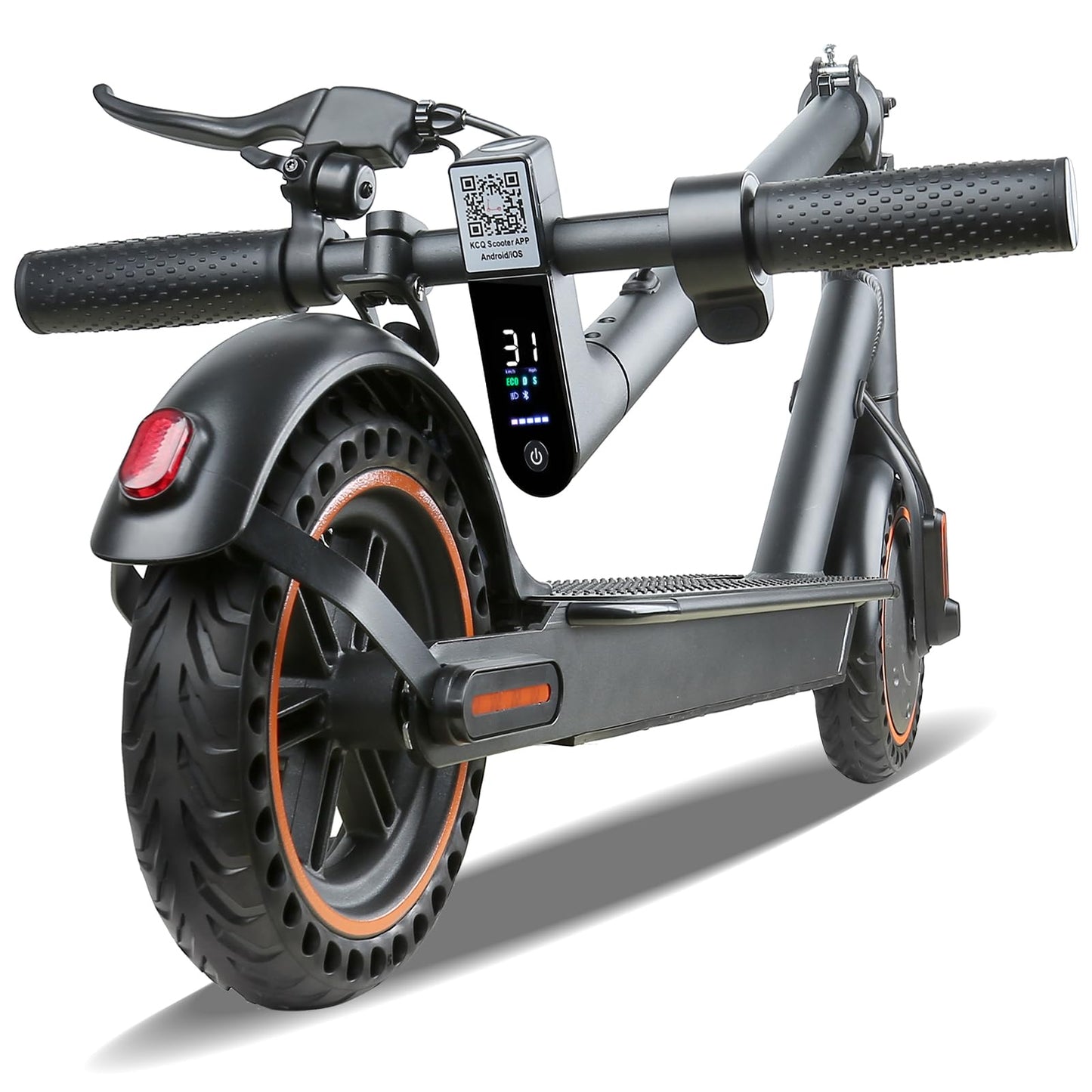 Electric Scooter, 8.5" Solid Tires E Scooter for Adult, Peak 500W Motor, Up to 19MPH /19-21Miles Commuter Escooter, with Smart APP and Cruise Control Portable Scooter Electric