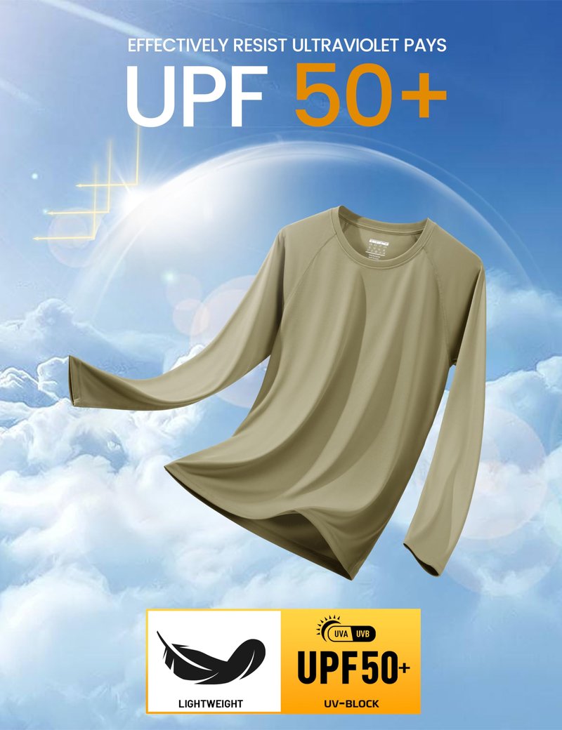 MAGCOMSEN Rashguard Shirts for Men Long Sleeve Workout Shirts Gym Shirts Performance T Shirt Quick Dry Baselayer Shirt Outdoor Shirts