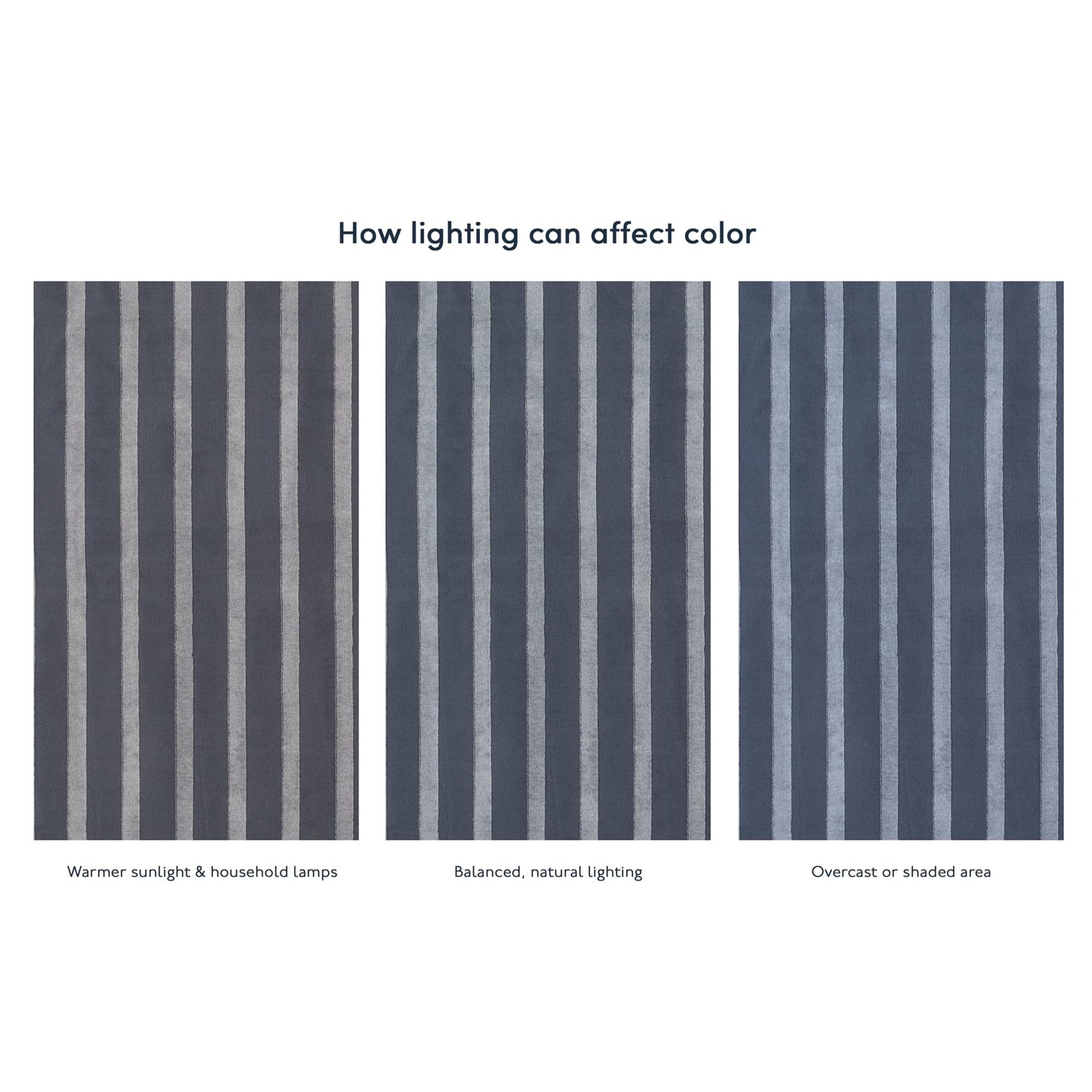 Revival Rugs Staves 7'x9' Area Rugs for Living Room Bedroom Dining Room - Washable, Oeko-TEX Certified, Blue