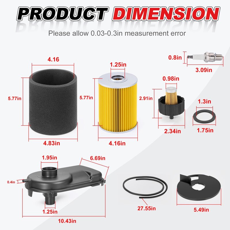 Air Filter Cover Cap Oil Filter w/Seal for Yamaha Golf Cart G2 G5 G8 G9 G11 1985-1995