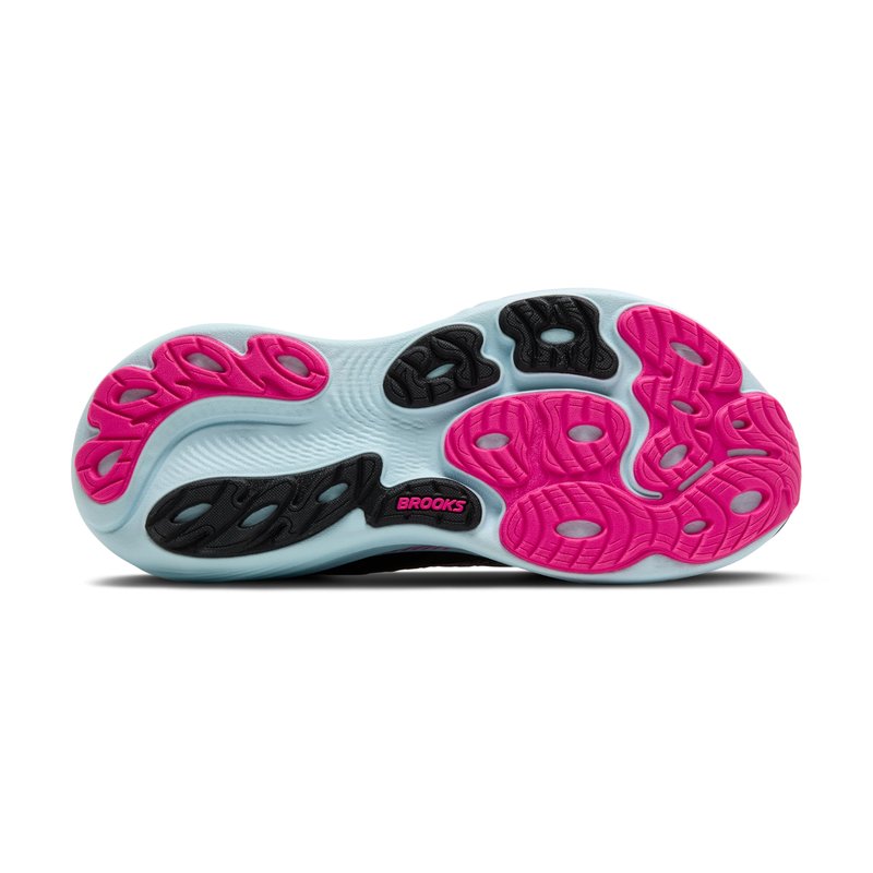Brooks Women’s Adrenaline GTS 25 Supportive Running & Walking Shoe - Black/Cyber Pink/Iced Aqua - 6 Medium
