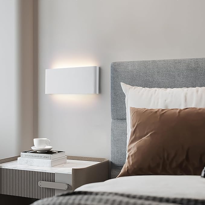 15"Modern LED vanity light,20W Dimmable 5 CCT (3000K-6500K) Adjustable Wall Lamp,Up and Down Wall Lighting,Indoor Wall Sconce for Bedroom,Staircase,Hallway,Dressing Table,4 Pack（White）