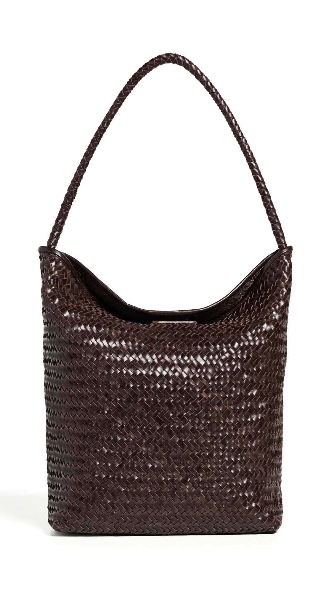 Madewell Women's The Signature Woven Collection Bucket Bag, Coffee Bean, One Size