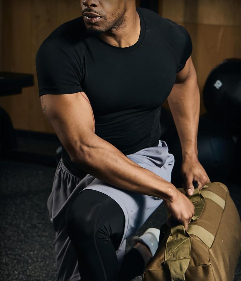Men's Sauna Sweat Suit - Compression Workout T-Shirt for Gym | Sports Shapewear Jacket