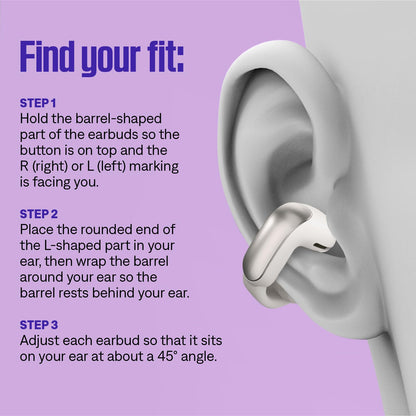 Bose Ultra Open Earbuds - Bluetooth Open Ear Earbuds with OpenAudio for Awareness, Clip-On Design for Comfort, Water Resistant, Up to 48 Hrs of Playtime, Black