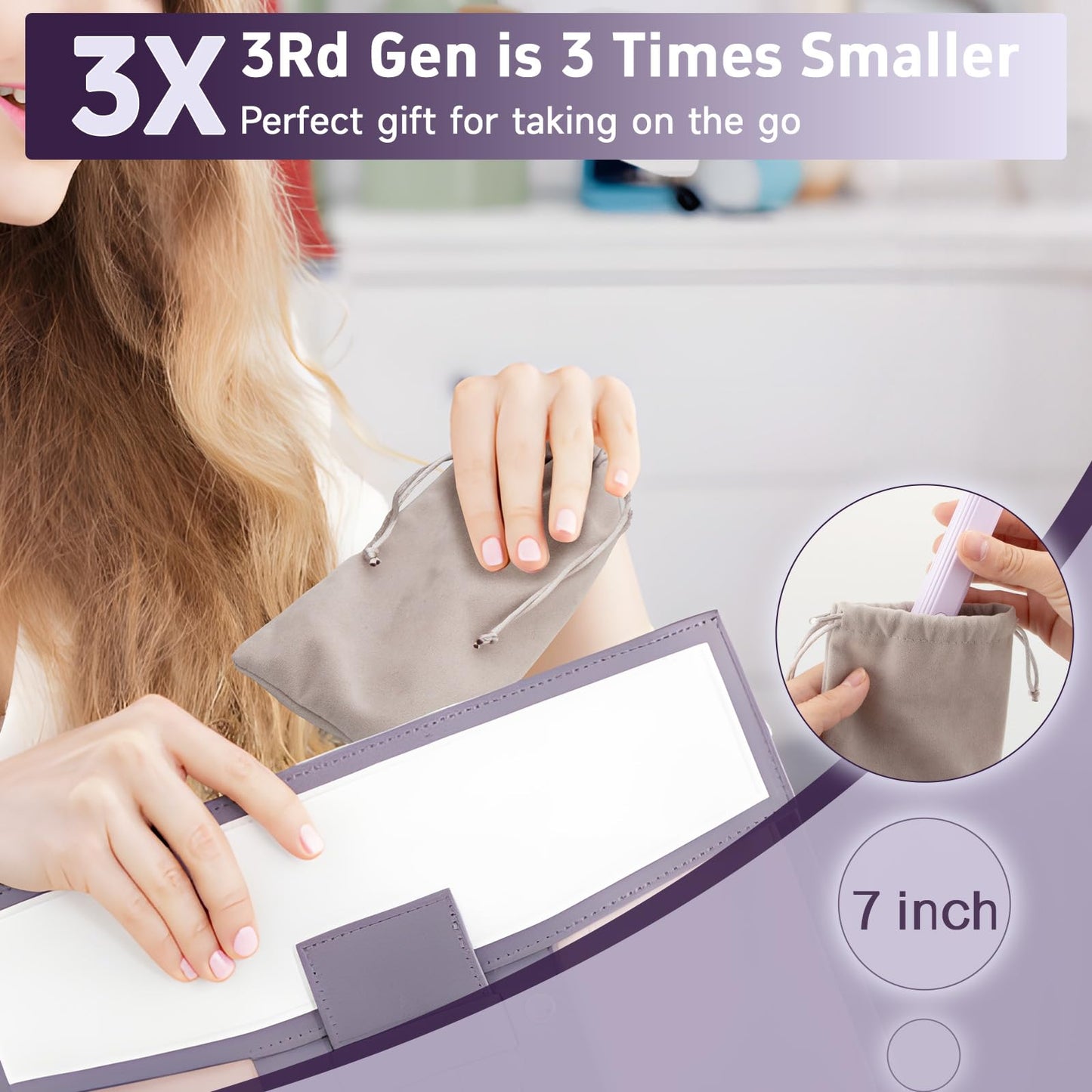 Professional Nail Drill Set, 2,0000 RPM Electric Nail File with 12 Grinding Head & 100Pcs Sanding Bands for Acrylic Gel Nails, Manicure and Polishing (Beige)