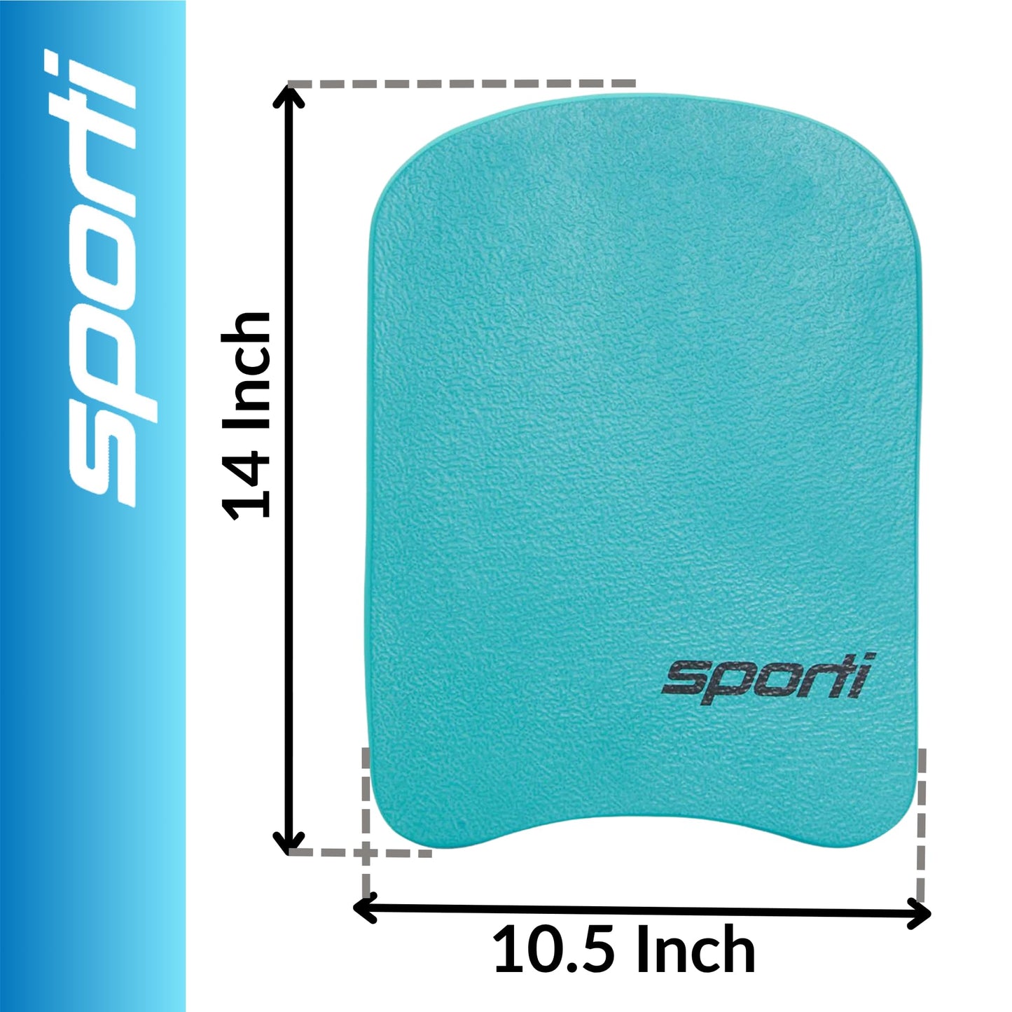 Sporti Junior Kickboard for Swim Training Lesson, Swimming Kick Board for Kid, Water Board for Junior, Swimming Training Aid - Aqua