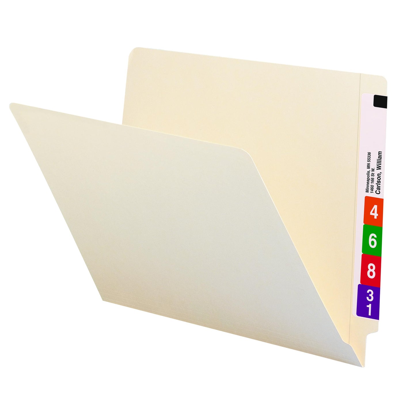 Smead Shelf-Master End Tab File Folders, 100 Count, Manila, Reinforced Straight-Cut Tabs, Letter Size