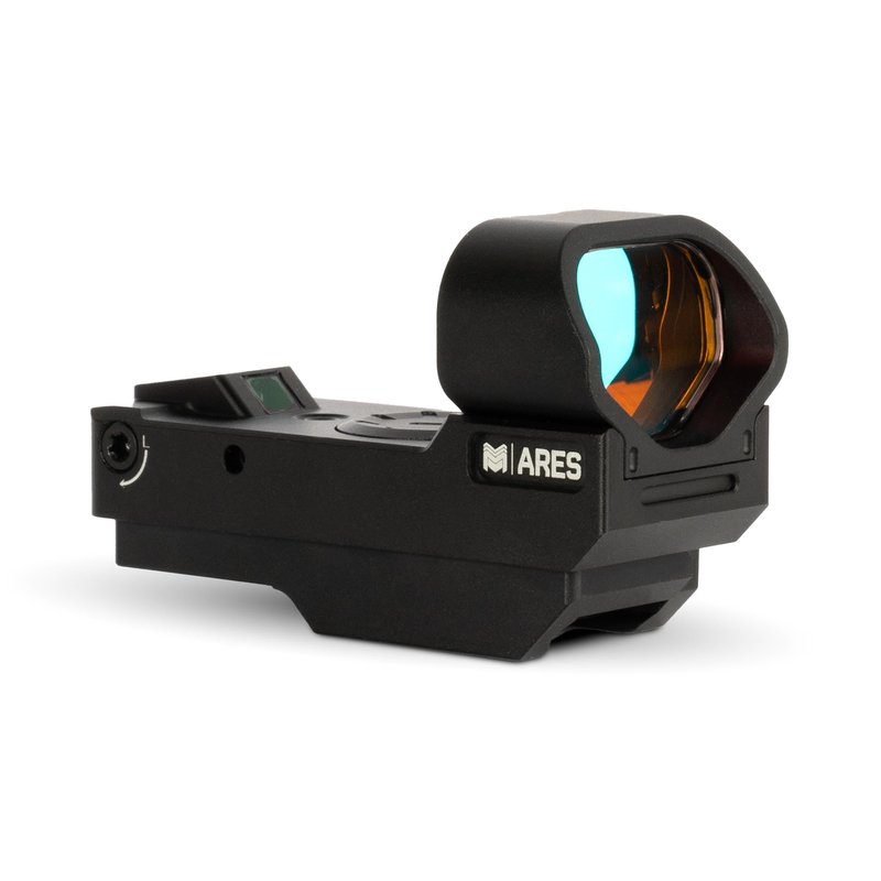 Monstrum Ares V2 Open Reflex Dot Sight for Rifles and Long Guns | with Shake Awake Illumination | Green Dot | A1 Circle Cross Reticle