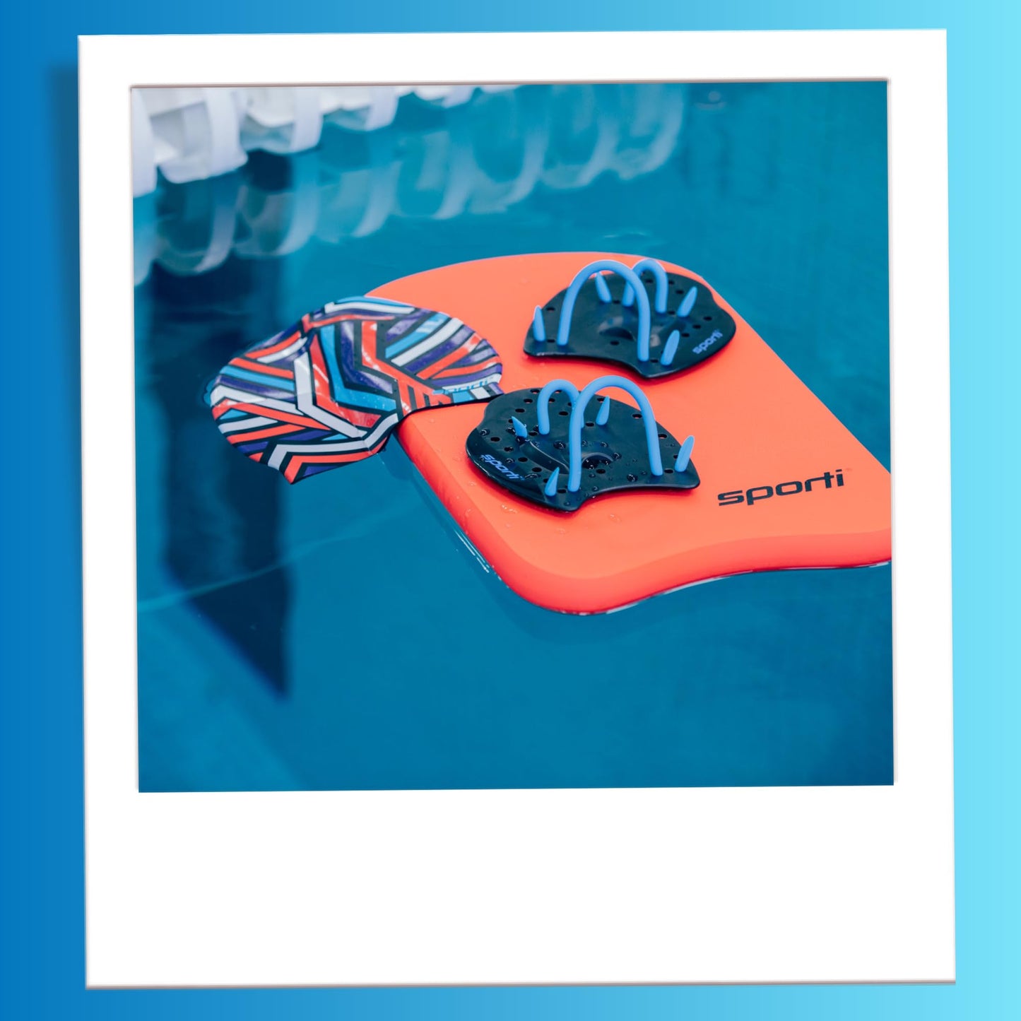 Sporti Junior Kickboard for Swim Training Lesson, Swimming Kick Board for Kid, Water Board for Junior, Swimming Training Aid - Aqua