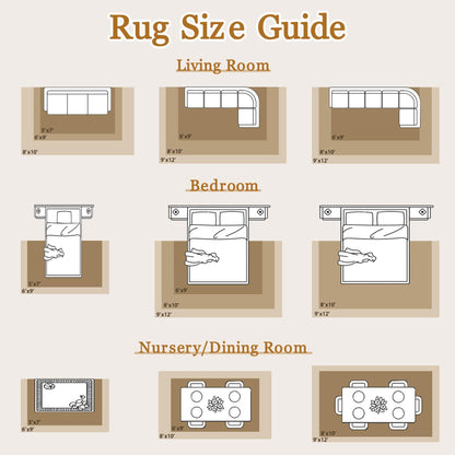 Tosuoka 8x10 Area Rugs for Living Room Bedroom, Washable Rug Beige Abstract Soft Rugs Modern Neutral Non-Slip Large Rug Low Pile Indoor Carpet for Nursery Dining Room Home Office