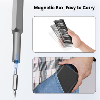 LOPLANE 49-in-1 Precision Screwdriver Set, Tiny Torx Screwdriver Fits Glasses, Magnetic Repair Tool Kit For Laptop, Iphone, Macbook, Tablet, Computer, Ps5, Electronics, Watch, Xbox, Camera