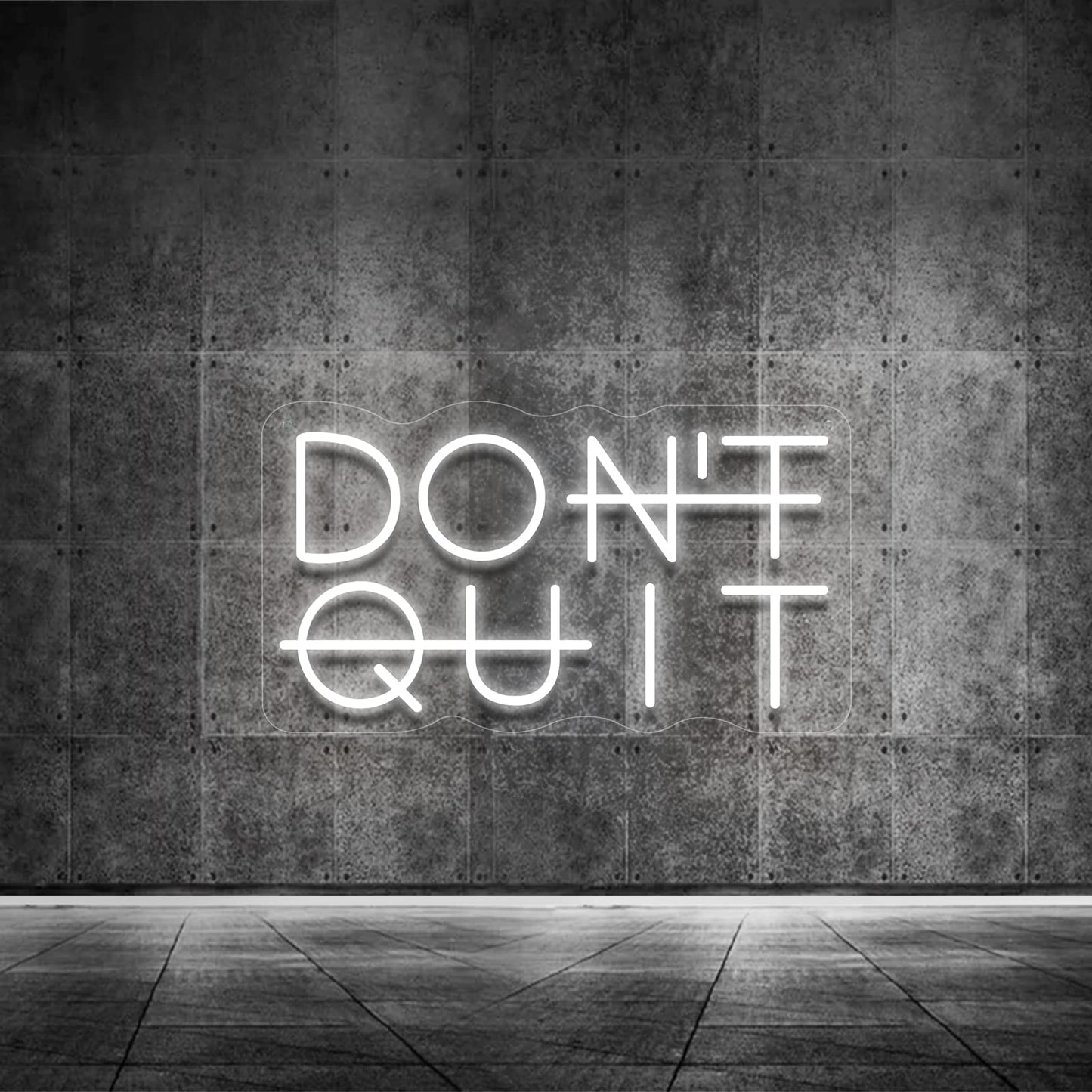 YIKBIK Don't Quit LED Neon Sign for Wall Decor, DO IT Neon Lights Party Decorations, USB Powered Switch Lighting Adjustable for Office, Gym, Man Cave, Gamer Room Decor