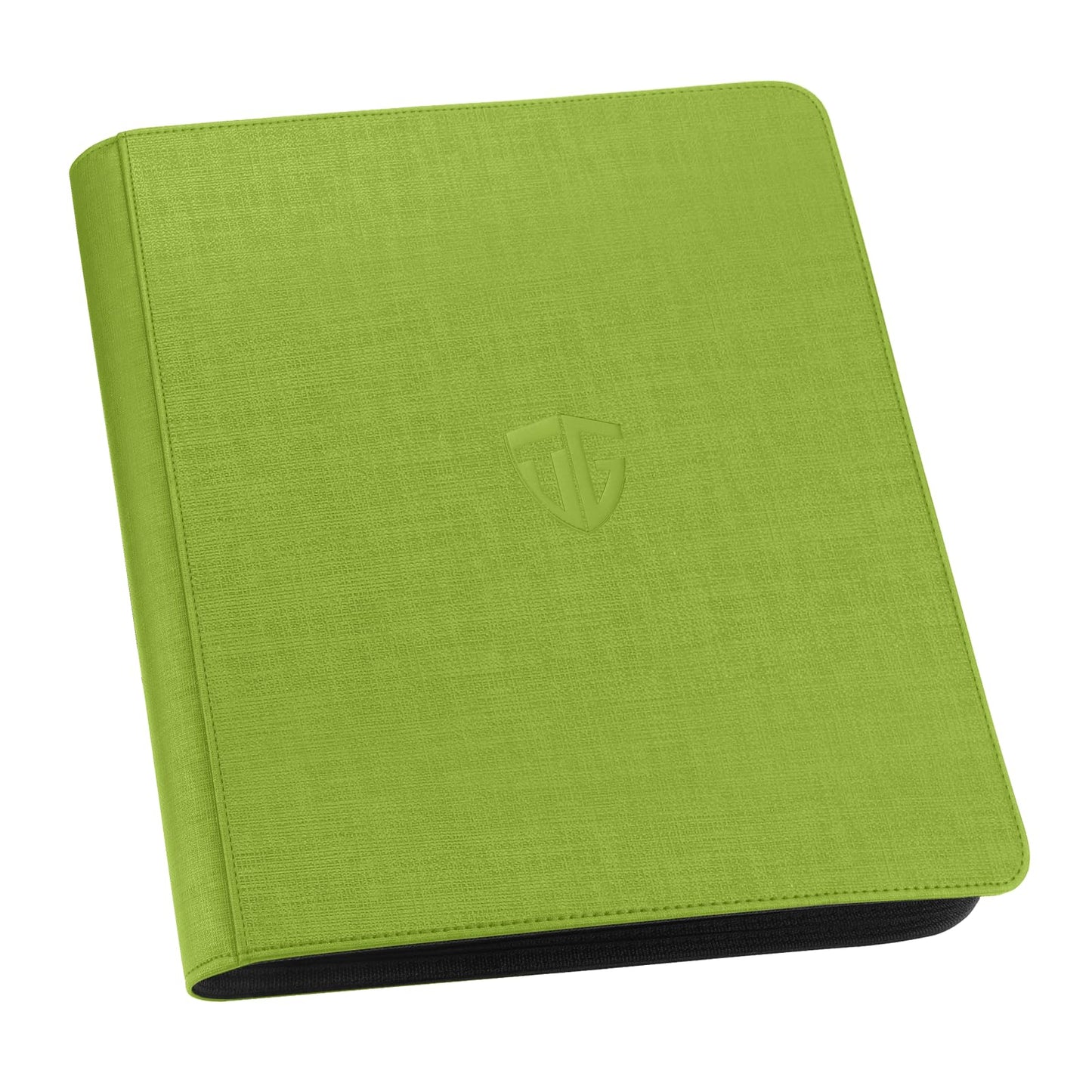 TCGUARD Toploader Binder,Holds 216 Toploaders,9 Pocket Top Loader Binder with Sleeves for 3"x4" Rigid Toploaders Hard Cases,Top loader Binders for TCG, MTG Card Binder, Trading Cards Binder (Green)