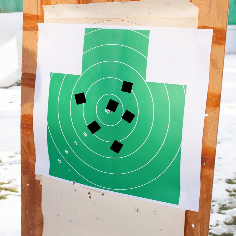 Egaageoi 0.87" Self-Adhesive Target Pasters for Shooting Training, Target Practice, Archery Range - with Writable Surface, Weather-Resistant Hold - Compatible with USPSA, IPSC, IDPA - 1/2/4000 Count