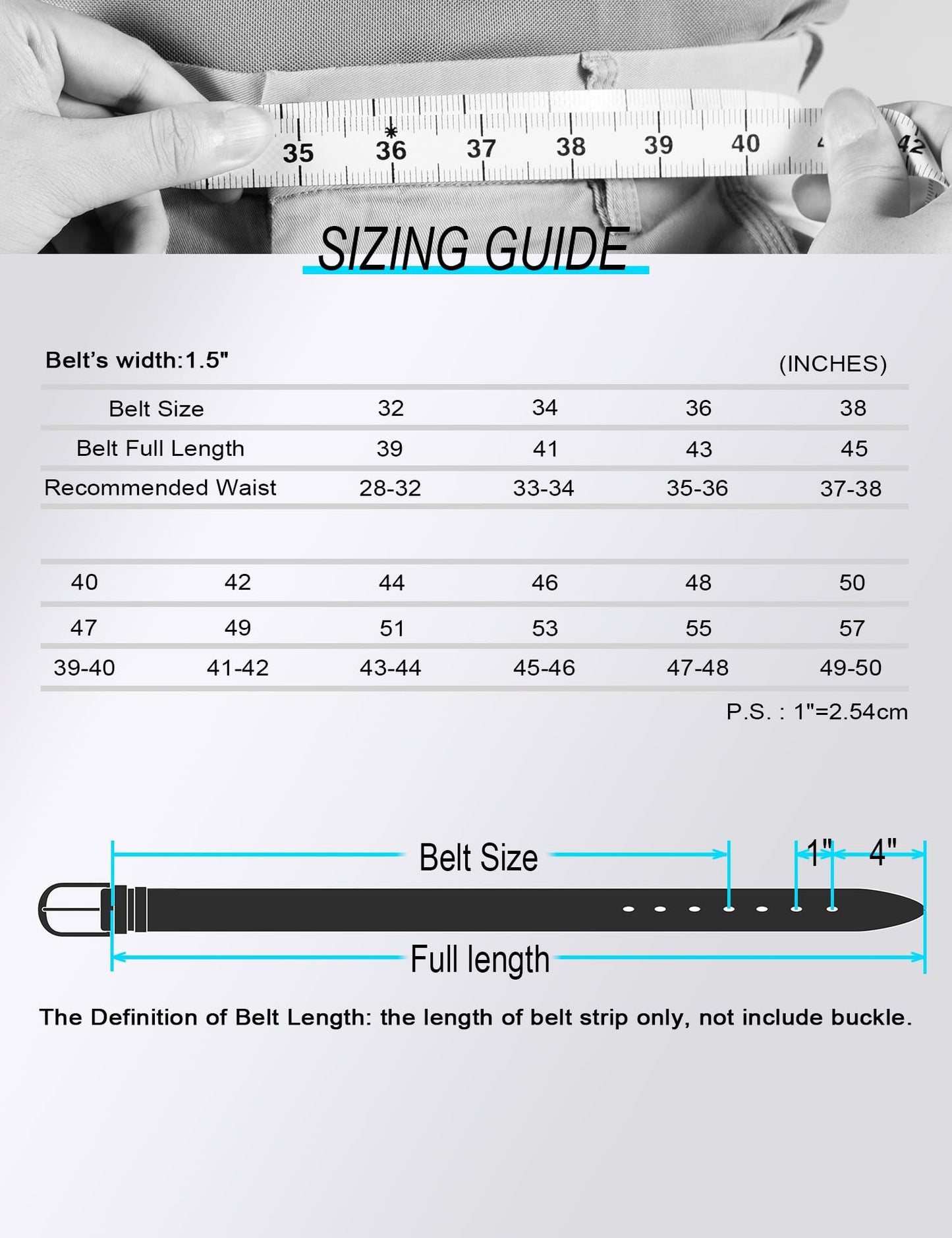 WOLFANT Thicken Full Grain Heavy Duty Belts for Men,100% Italian Real Solid Leather