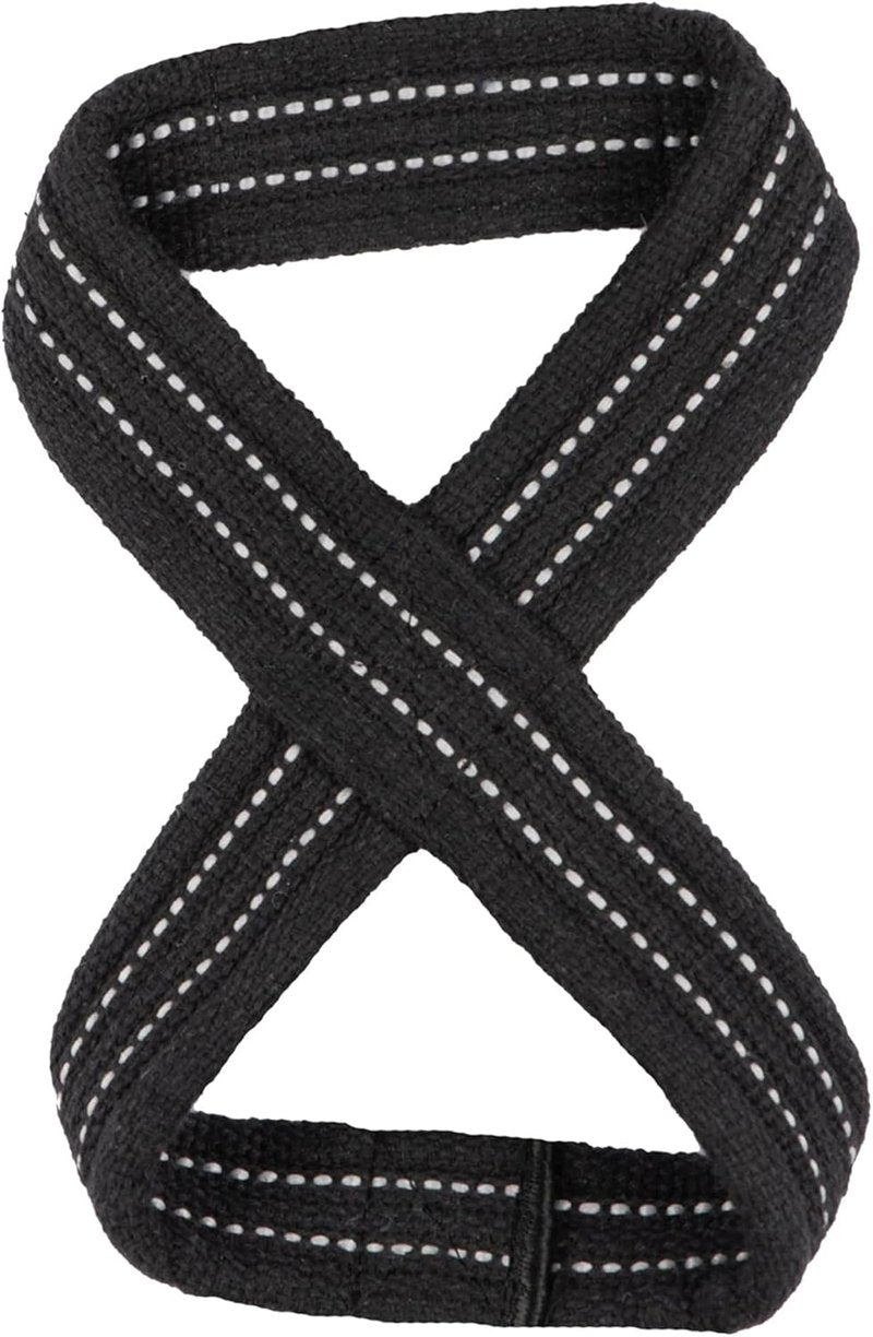 Deadlift Straps - Heavy Duty Figure 8 Weightlifting Straps for Powerlifting & Bodybuilding | Strong Grip Support for Men & Women