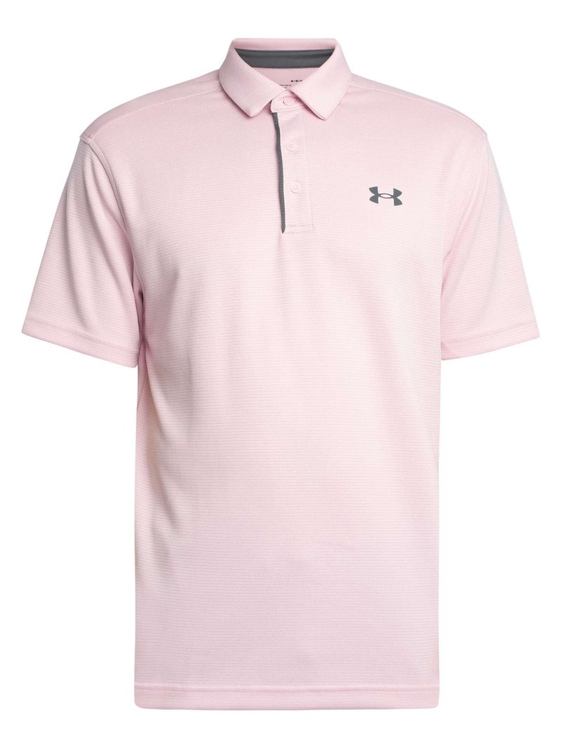 Under Armour Men's Tech Golf Polo, (647) Prime Pink / / Pitch Gray, X-Large