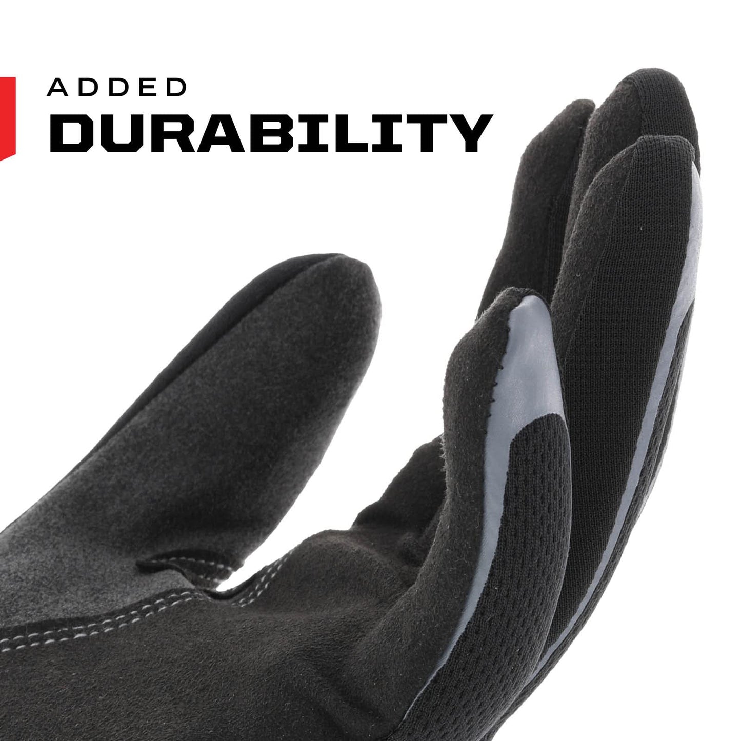 Mechanix Wear: Utility Work Gloves with Secure Fit, Touchscreen Capable, High Dexterity, Synthetic Leather Glove for Multi-purpose Use, Work Gloves for Men, Black (Black, Large)