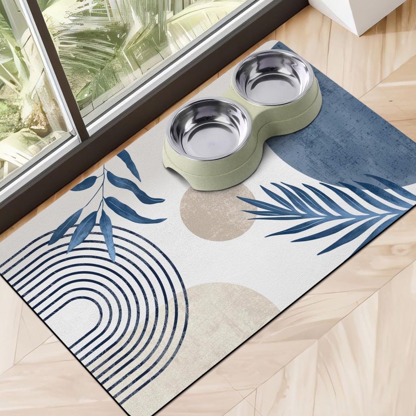 Dog Food Mats for Floors, Absorbent Dog Bowl Mat for Food and Water Dispenser, Quick Dry Cat Food Mat Pet Supplies