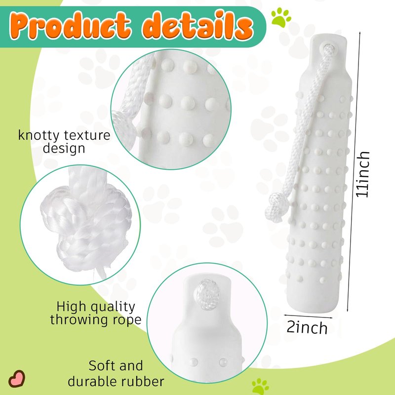 Blueweenly 3 Pcs Canvas Bumper Dummy Bumper Dog Float Toys for Hunting Retriever Training Dog Retriever Outdoor Training Toy Hunting Recognition Trainers(White,Mallard)