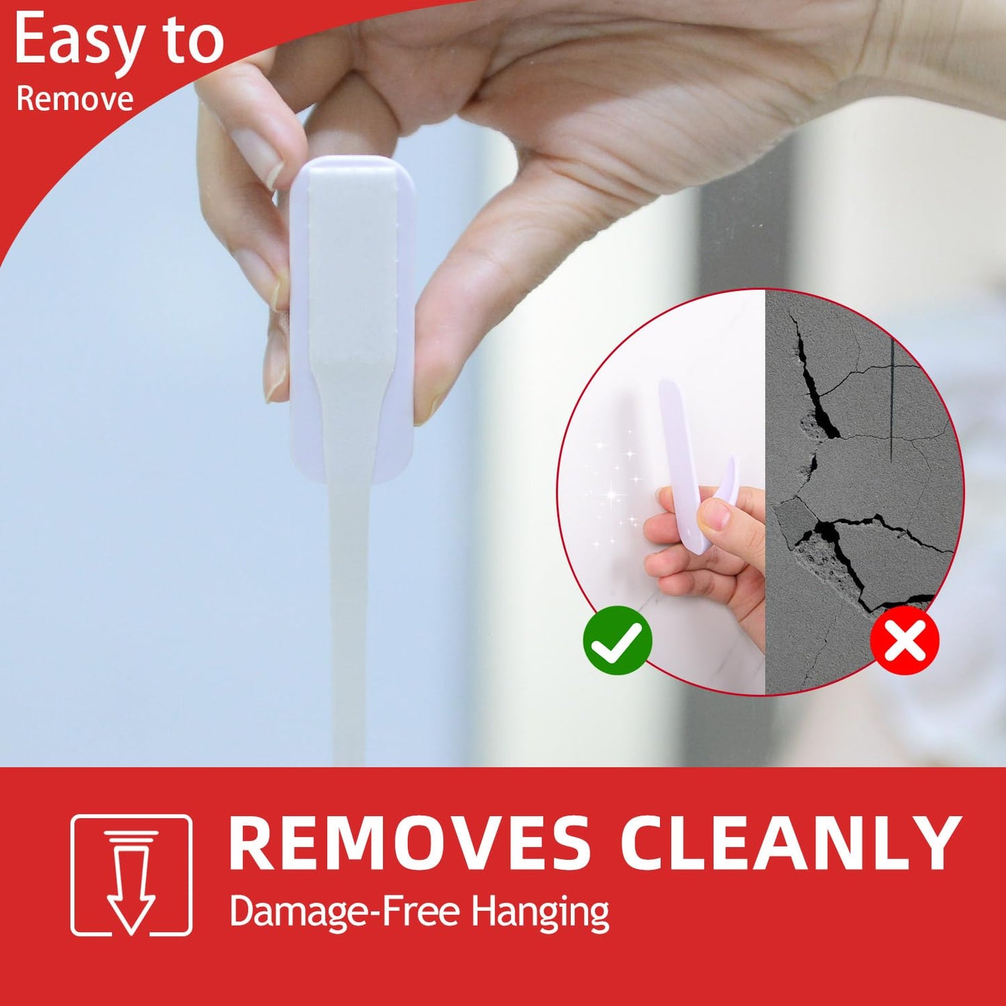 Sinfuo Double Sided Foam Tape Heavy Duty, Removable Damage Free Adhesive Tape, Residue Free Tape Picture Hanging Adhesive Strips Suitable for Indoor and Outdoor Installation Home Office(1.18" x 22Ft)