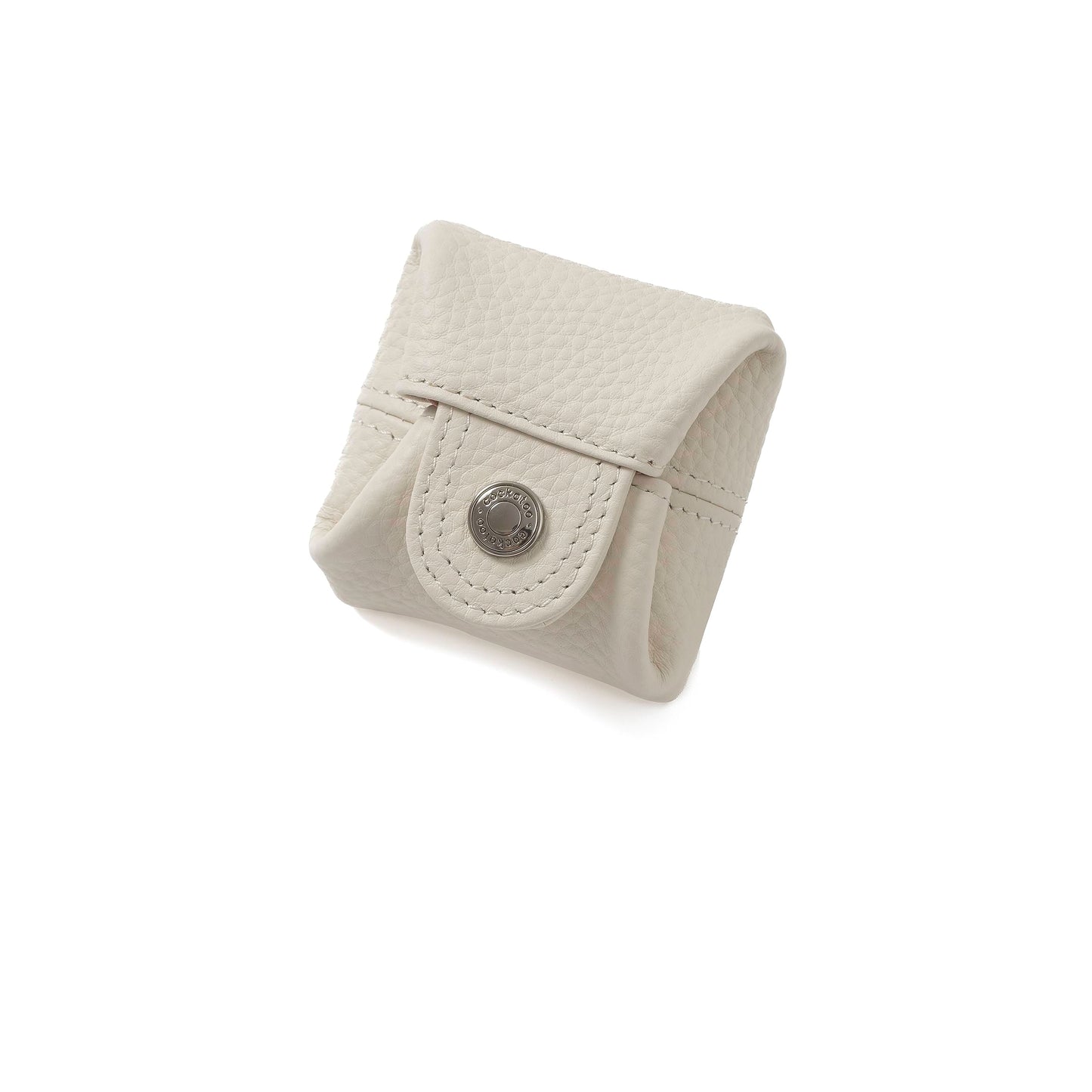 Cockatoo Genuine Leather Coin Pouch Change Holder, Mini Snap Pocket Wallet for Men Women (Ercu, Small)