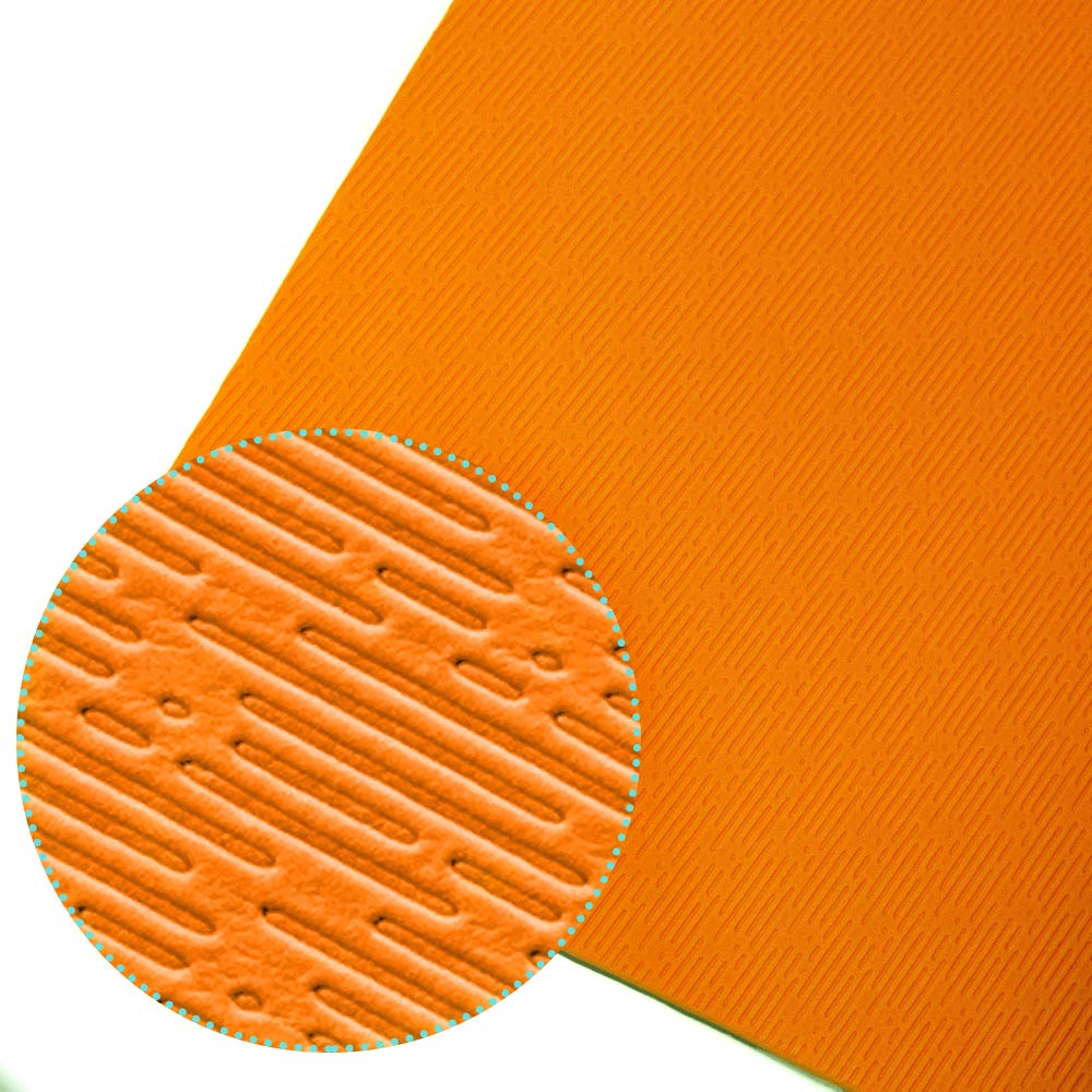 Hatha Yoga Extra Thick TPE Yoga Mat - 72"x 32" Thickness 1/2 Inch -Eco Friendly SGS Certified - With High Density Anti-Tear Exercise Bolster For Home Gym Travel & Floor Outside