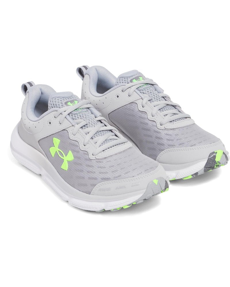 Under Armour Men's Charged Assert 10 Shoes, (011) Mod Gray/Mod Gray/Hyper Green, 11.5