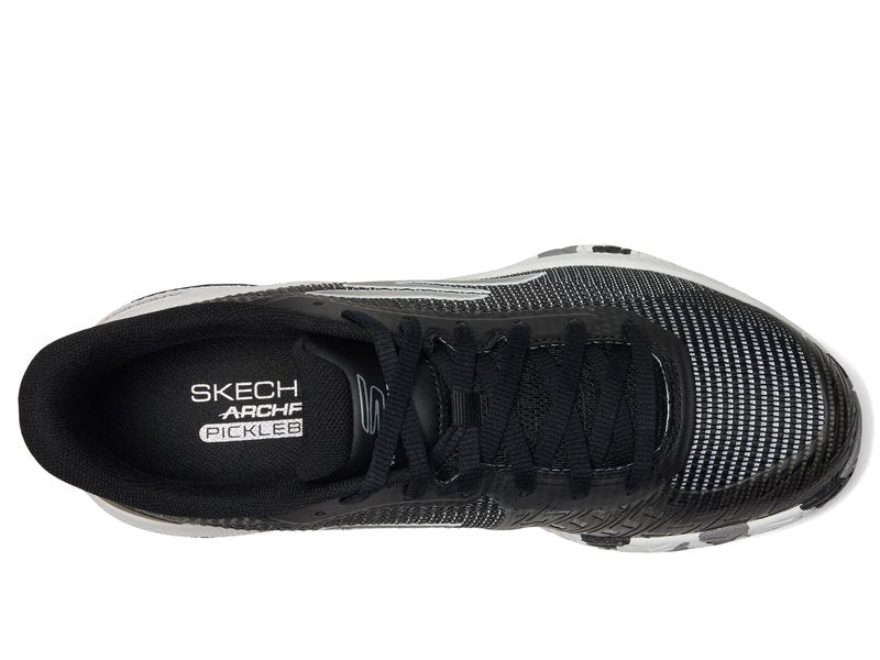 Skechers Women's Pickleball Viper Court Pro 2.0 Sneaker, Black/White, 8 Medium