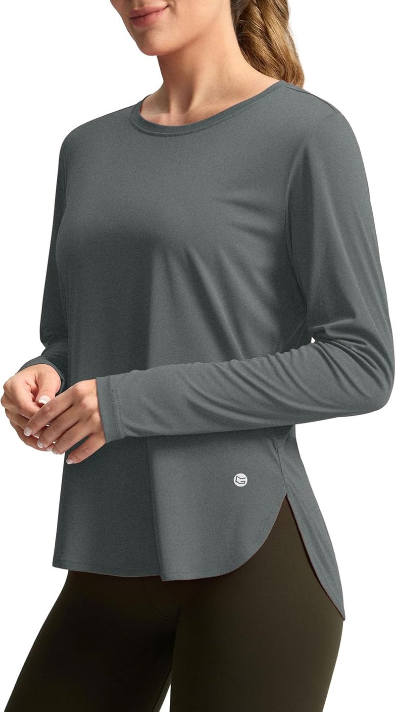 Women's UPF 50+ Sun Shirts - Lightweight Long Sleeve UV Protection for Hiking & Workouts | Quick Dry