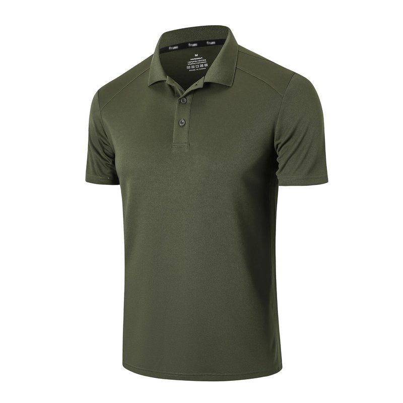 Gaiatiger Men’s 1 Pack Polo Shirt Moisture Wicking Quick Dry Performance Athletic Short Sleeve Golf Shirt,0427,Green,XL