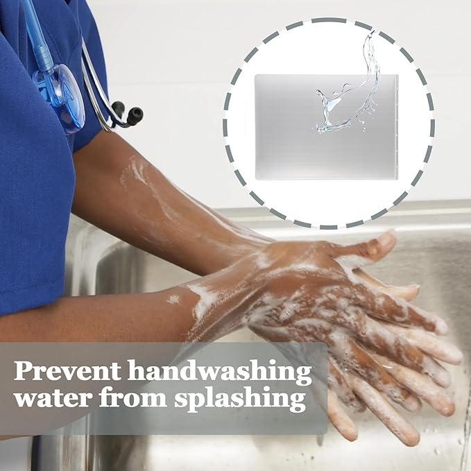 2 Pcs Stainless Steel Side Splash Guard