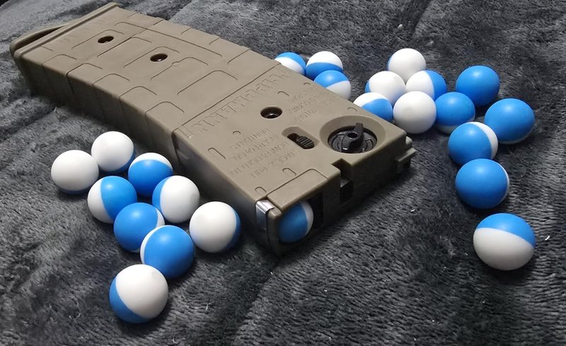 MoFaQiu 68 Cal Inert Projectile Ball,Fracture Groove Design，Laser Welding,for Training paintballs,Pepper Practice Ball, Pepper Training Ball, Compatible All .68 Cal Pepper Ball launchers