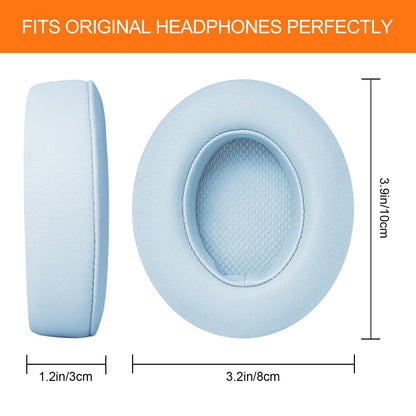 Ear Pads Replacement for Beats Studio 3 - GEVO Earpad Cushions for Beats Studio 2 3 Wired Wireless - Headphone Cover Parts with Strong Adhesive (Crystal Blue)