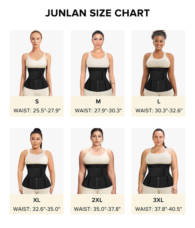 Junlan Sweat Waist Trainer for Women - Sauna Waist Trimmer for Working Out(Blue,Small)