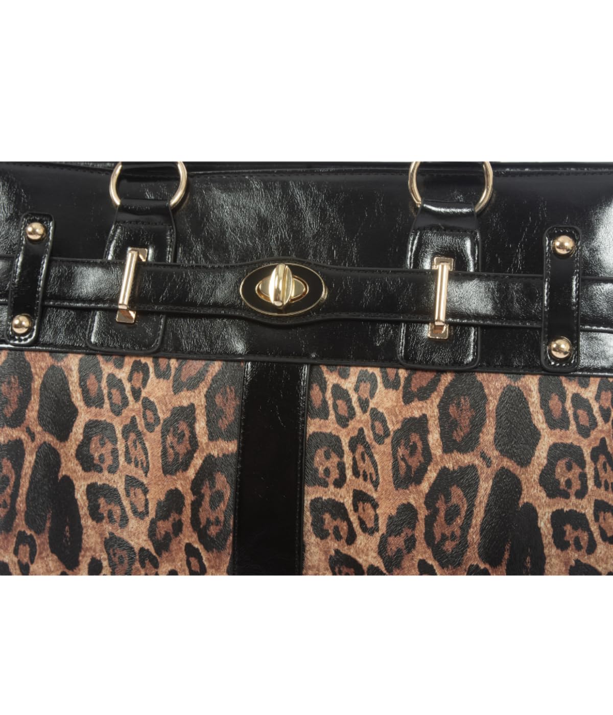 New London Leopard Rolling Laptop Bag for Women Computer Case - Fits 13"-17" Laptop