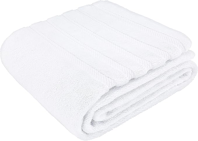 American Soft Linen 35x70 Jumbo Large Bath Towel, 600 GSM 100% Cotton Turkish