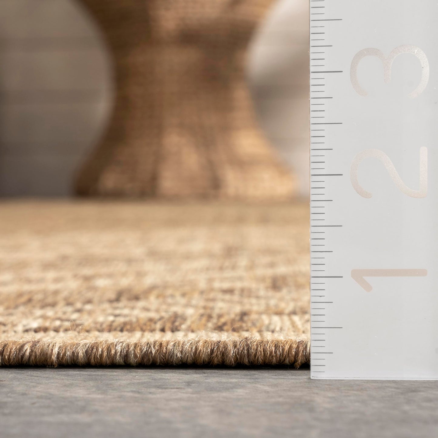 Nuloom Outdoor Performance Collection Landry Brown/Ivory, 2' x 3', Soft and Cozy, High Traffic, Stain Resistant, Easy Clean, Durable Area Rug for Indoor/Outdoor Patio, Deck, Porch, Garden, Courtyard