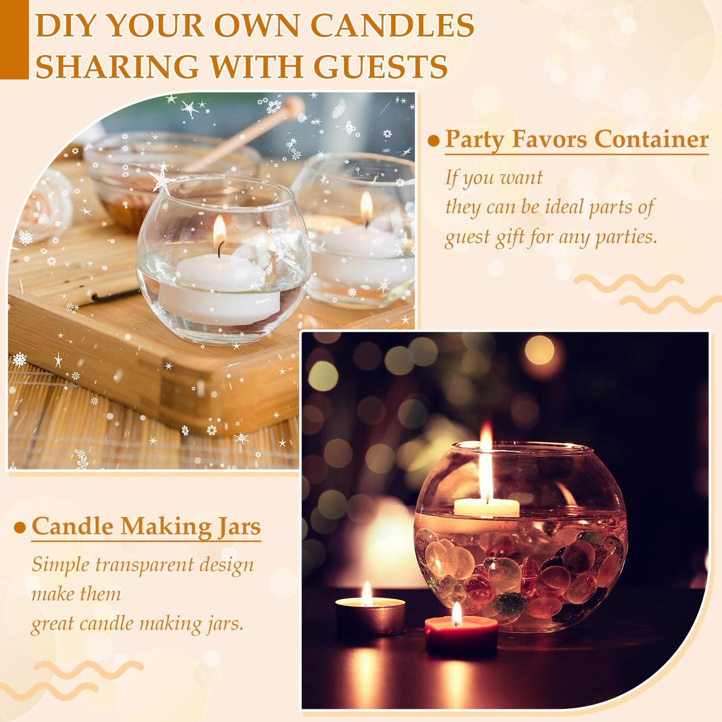 Ziliny 48 Pcs Clear Glass Votive Candle Holders Bulk Tealight Candle Holders Wedding Table Centerpiece Decor Vase for Wedding Bridal Shower Party Decoration