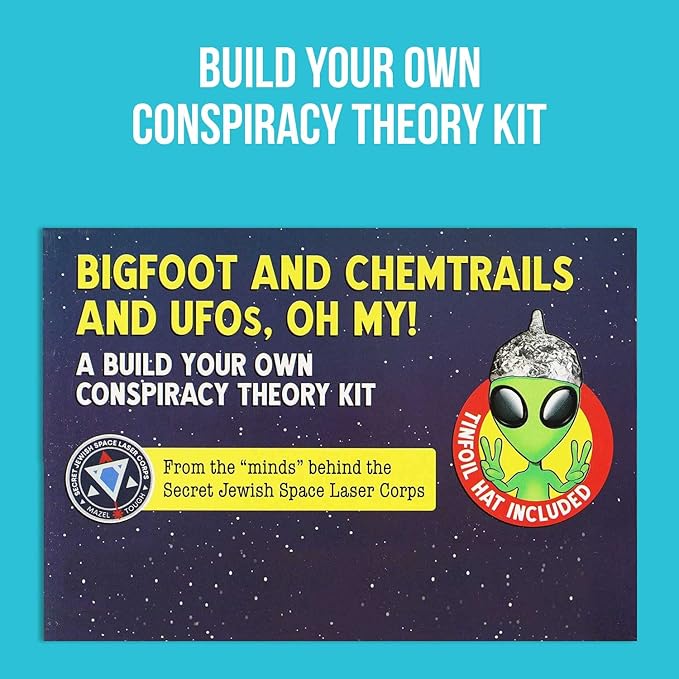 Dissent Pins Bigfoot and Chemtrails and UFOs Oh My! - Conspiracy Theory Kit Funny Fridge Magnet Word Games for Adults (486 Word Tiles)