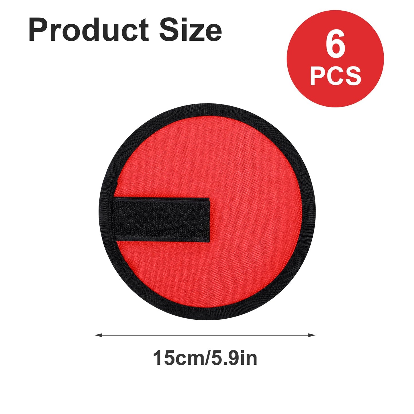 Quilax 6 Pcs Lure Wraps, 5.9 Inch Fishing Lure Wraps, Bait Gloves Lures Shield for Fishing Rod, Fish Hook Storage Protectors, Pole Sleeve Guard for Protecting Fishermen(Red)