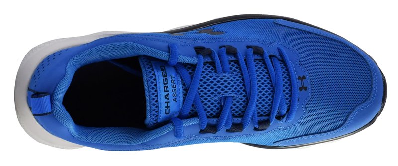 Under Armour Men's Charged Assert 9 Running Shoe, Victory Blue/Halo Grey, 12 M
