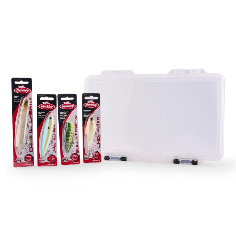 Berkley Choppo Topwater Fishing Lure, Bone, Size 75, Cupped Propeller Tail for Balance of Sound and Spray, Equipped with Sharp Fusion19TM Hook