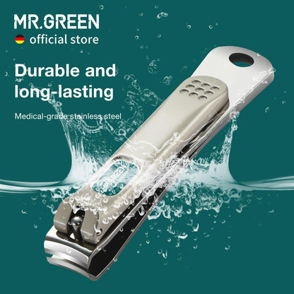 MR.GREEN Colorful Manicure Set Practical Pedicure Kits Nail Clippers Personal Care Tools Facial Hair Scissors with Fashion Case (Mr-6681 Green)