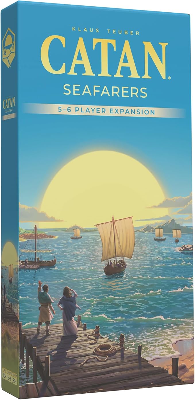 CATAN Seafarers 5-6 Player Board Game Expansion (6th Edition) Add More Players to Your Adventure Strategy Game for Kids &amp Adults Ages 12+ 3-6 Players 60-90 Minute Playtime
