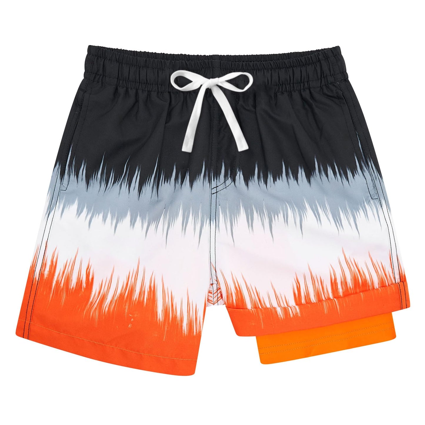 Belovecol Boys Tie Dye Swim Trunks Anti-Chafe Compression Liner Swimming Shorts Boxer Brief Lining Quick Dry Swim Shorts Swimwear Size 10-12