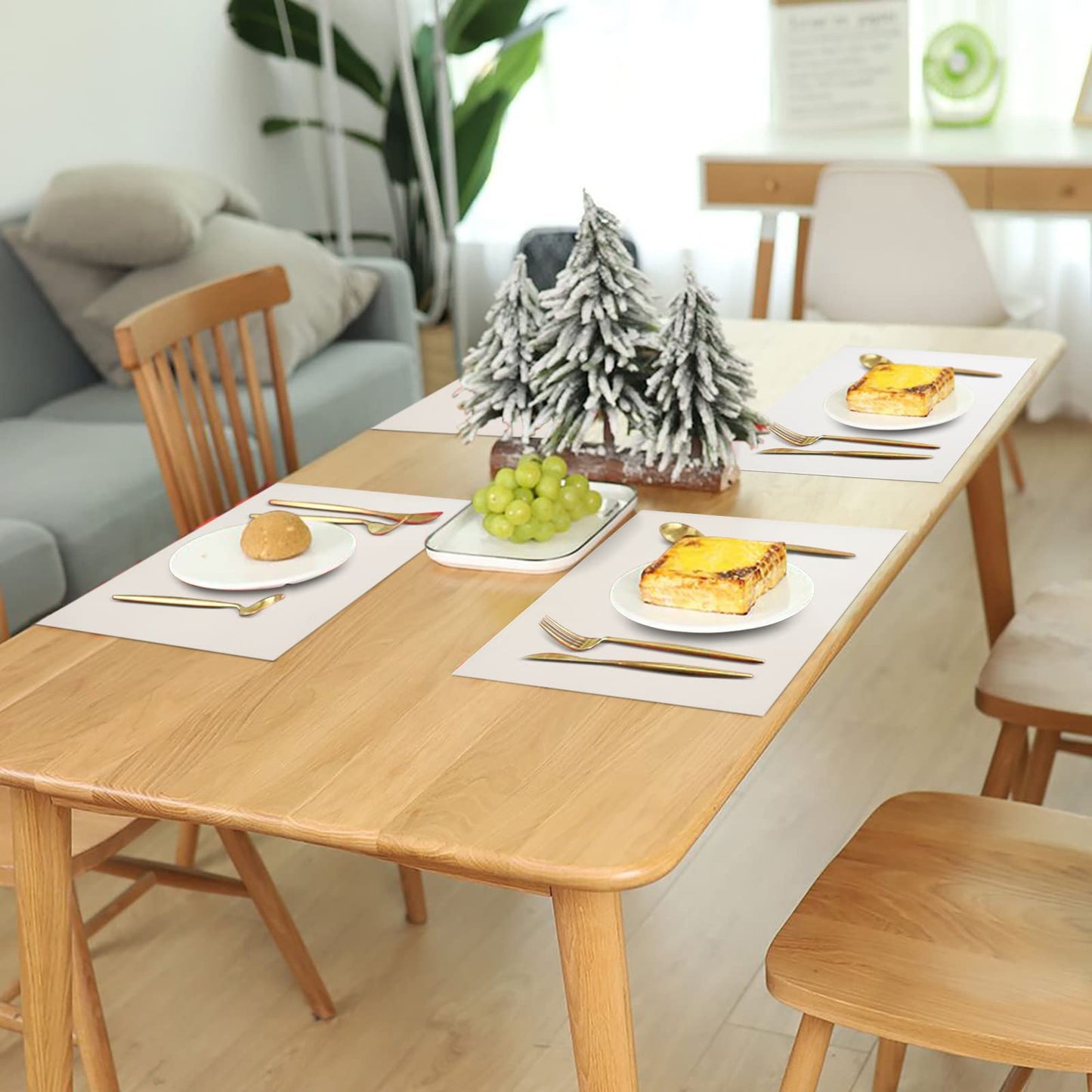 Large Silicone Heat Resistant Mat 78.7” x 15.7”, Nonslip Mats for Kitchen Counter, Countertop Protector, Nonstick Waterproof Craft Table Placemat, Translucent-White