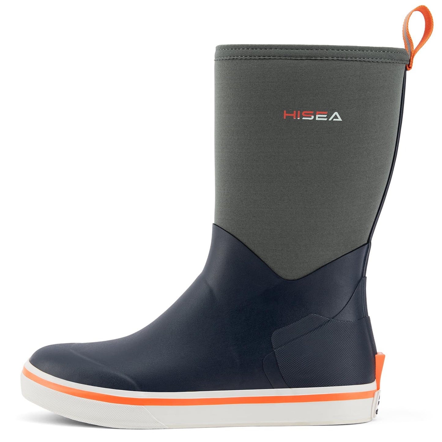 HISEA Men's Rubber Rain Boots Waterproof Garden Fishing Outdoor Deck Boots